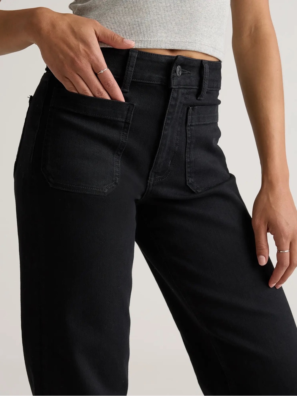 Quince Black High-Rise Black Jeans - Picture 2 of 5